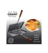 Iç Granit Döküm El Tost Makinası, Granit Ultra Lüks Ocak Üstü Tost Grill