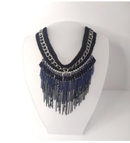 Kolye Gerdanlık Kadın Choker Bohem Kolyeler El Yapımı Uzun Püskül Boncuklar Bayan Kolye Takı Tasma