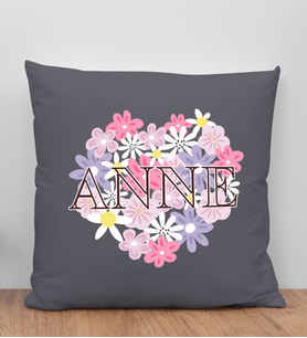 BK Gift Anneler Günü Tasarımlı Antrasit Kırlent Yastık, Anneye Hediye, Ev Dekorasyonu, Anneler Günü Hediyesi-3