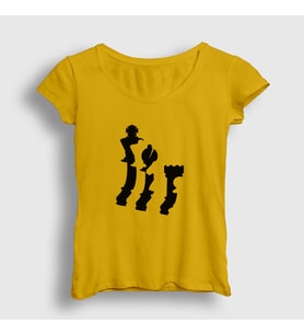 Presmono Kadın Sarı Pieces Chess Satranç T-Shirt 337893tt (Sarı)