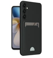 Northcity Samsung Galaxy A55 5G Uyumlu Kılıf Kelvin Kartvizitli Silikon - Siyah