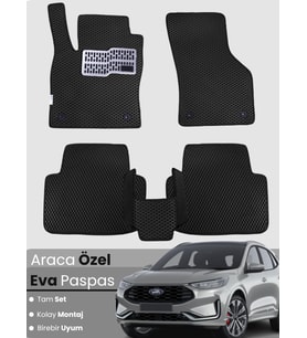 FORD KUGA 3 (2019-2024) Uyumlu EVA Paspas Tam Set–Araca Özel,Su Geçirmez,Kolay Montaj