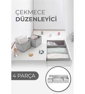 Çekmece Düzenleme Kutu Seti Organizer 4lü Set