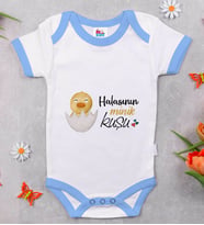 BK Kids Halasının Minik Kuşu Tasarımlı Mavi Bebek Body Zıbın-1
