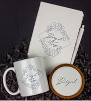 Kişiye Özel Defter Kalem Kupa Ve Bardak Altlığı Hediye Seti 103841 (Model 1)