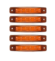 Sarı Parmak Led Dorse Lamba 6 Ledli 12-24V 5'li