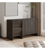 Laris 130 cm Modern Konsol – 4 Kapaklı, Yüksek Ayaklı, Minimalist Tasarım (Ceviz)