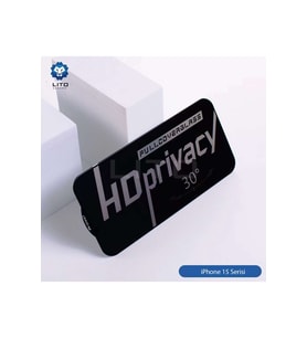 LİTO HD+ iPhone 15 Pro Max Privacy Ekran Koruyucu