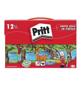 PRİTT 12 RENK ÇANTALI PASTEL BOYA