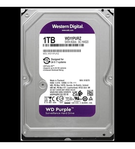 Wd Purple, Wd11purz, 3.5" 1tb, 64mb, 5400 Rpm, 7/24 Güvenlik, Hdd (türkiye Distribütörü Garantili)