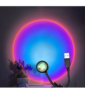 MİGHTY RAİNBOW USB LED PROJEKTÖR MASA VE GECE LAMBASI FOTOĞRAF ÇEKİM IŞIĞI DEKORATİF IŞIK