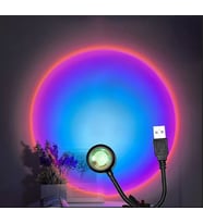 MİGHTY RAİNBOW USB LED PROJEKTÖR MASA VE GECE LAMBASI FOTOĞRAF ÇEKİM IŞIĞI DEKORATİF IŞIK