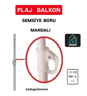 Plaj Balkon Şemsiyesi Mandalı Şemsiye Borusu Sıkıştırma Mandalı