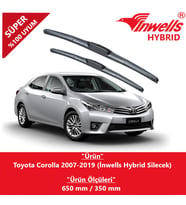 Toyota Corolla İnwells Hybrid Silecek Takımı 2007-2018