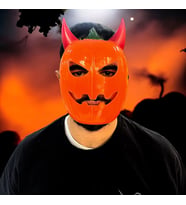VIP HALLOWEEN MASK VIP CADILAR BAYRAMI TURUNCU  BAL KABAĞI KORKU MASKESİ  PARTİ MASKESİ THE MASK