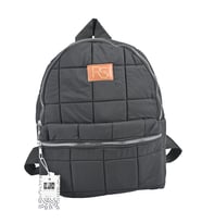 SİA ÇANTA SİMİLON KABARTMALI KAPİTONE PUF KUMAŞ SHOPPER  ÇANTA RAHAT SIRT ASKILI HAFİF , İÇ ASTARLI KALİTELİ MALZEME MÜKEMMEL İŞÇİLİK (Siyah)