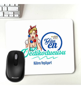 Kişiye Özel Yılın Dedikoducusu İsme Özel Mouse Pad