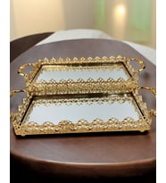 Sage Dekoratif Söz Nişan Tepsisi (Gold)