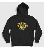Presmono Unisex Siyah Forever Wasp Kapüşonlu Sweatshirt 379771tt