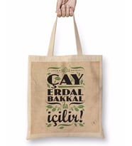 Çay Erdal Bakkalda İçilir Erdal Bakkal Bez Çanta Uzun Saplı