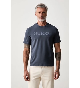 Guess Prat Erkek Aktif Regular Fit T-Shirt