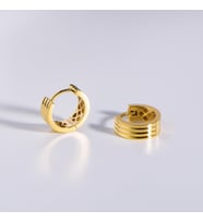 14 Ayar İtalyan Halka Altın Küpe 3,9 gr