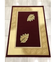 Saray Halı Vizyon Carving 9050 Kırmızı 125X180 Krem Sık Halı