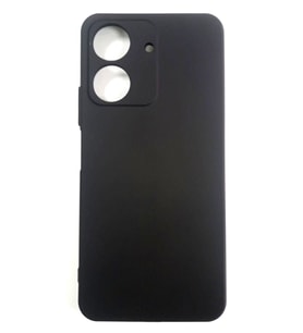 Xiaomi Redmi 13C Ruber Case Yumuşak Slikon Kılıf Syah