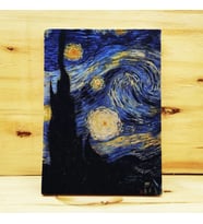 Vincent Van Gogh - Kumaş Kapaklı Defter Bej Renk 14x20cm