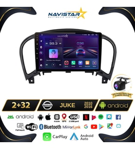 Nissan Juke  2010-2014 Model 2GB + 64GB Android 13 Kablosuz Carplay Navigasyon Multimedya Sistemi