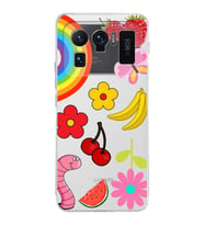 PrintiFy Xiaomi Mi 11 Ultra ile Uyumlu 1mm Slim Fit Water Color 5 Baskılı Şeffaf  Kılıf