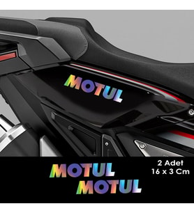 Motul Hologram Oto Sticker Motosiklet Cam Araba Yapıştırma Çıkartma Aksesuar Modifiye 16 x 3 Cm