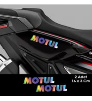 Motul Hologram Oto Sticker Motosiklet Cam Araba Yapıştırma Çıkartma Aksesuar Modifiye 16 x 3 Cm