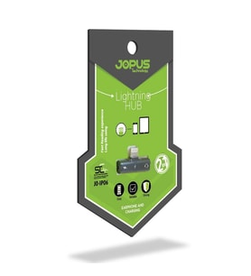 Jopus JO-IP06 iPhone 7 / 8 ile Uyumlu Şarj ve Kulaklık Çoklayıcı Şarj Çevirici Aparat Siyah