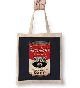 Guardians Of The Galaxy Rocket Raccoon Soup Warho Bez Çanta Uzun Saplı