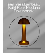 USB Şarjlı Dokunmatik LED Masa Lambası – 3 Renk Modu & Dimmer