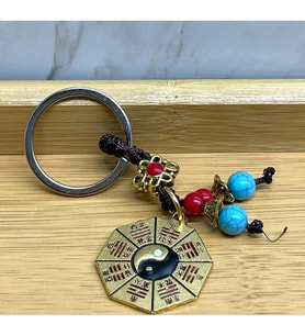Metal Yin Yang Anahtarlık