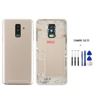 Samsung Galaxy A6 PLUS - SM-A605F FULL Kasa Arka Kapak Takım GOLD - TAMİR SETİ