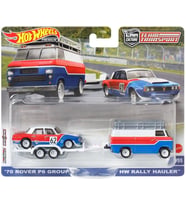 Hot Wheels Premium Hkf45 Team Transport '70 Rover P6 Group 2 / Hw Rally Hauler (#55) (Çok Renkli)