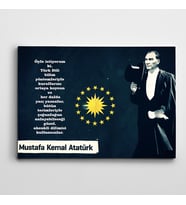 Atatürk Türk Dili Kanvas Tablo