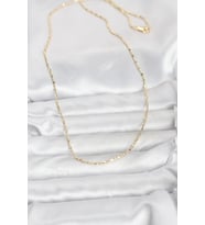 Mey İthalat® CM 14K Renk Zincirli 60 cm Kadın Kolye