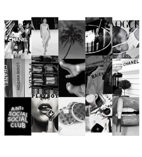 Orora Black and White Poster Duvar Kağıdı Seti-15li-230g-A5