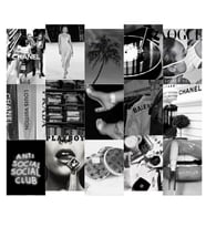 Orora Black and White Poster Duvar Kağıdı Seti-15li-230g-A5