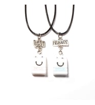 TEDZ COLLECTİON Blue Pink Milk Arkadaşlık Kolyesi
