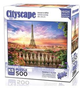 Ks Games 500 Parça Eyfel'de Gün Batımı Puzzle