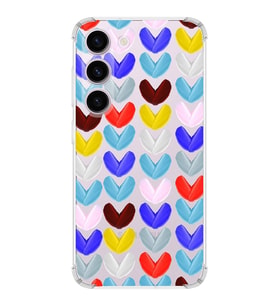 PrintiFy Samsung Galaxy S23 Plus Uyumlu Water Color 1 Baskılı Şeffaf Köşe Korumalı Antişok Kılıf