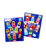 2 Set - 20 Parça Tox Emojiler ve Aile Bireyleri Parmak Kukla T106 T752