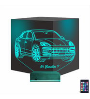 Luvivia Jeep Phosche Cayanne Kişiye Özel 3D Lamba - Masa Gece Lambası