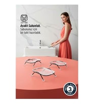 3 lü Ayaklı Sabunluk - Su Giderli, Şeffaf Tasarım, 12 x 9 cm, Tezgah Üstü Kullanım