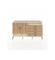 Kronos Konsol 5 Raflı 4 Çekmeceli 2 Kapaklı 176x59x99 Aytaşı-Çam
